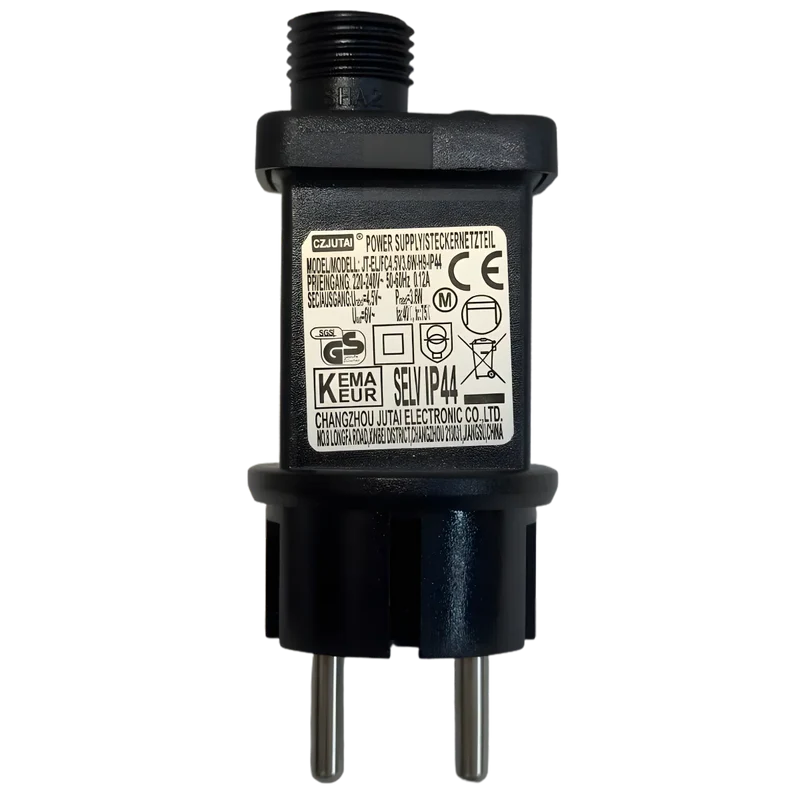 Alimentation pour guirlande LED 4.5V 3.6W IP44 – Connecteur 2 pins