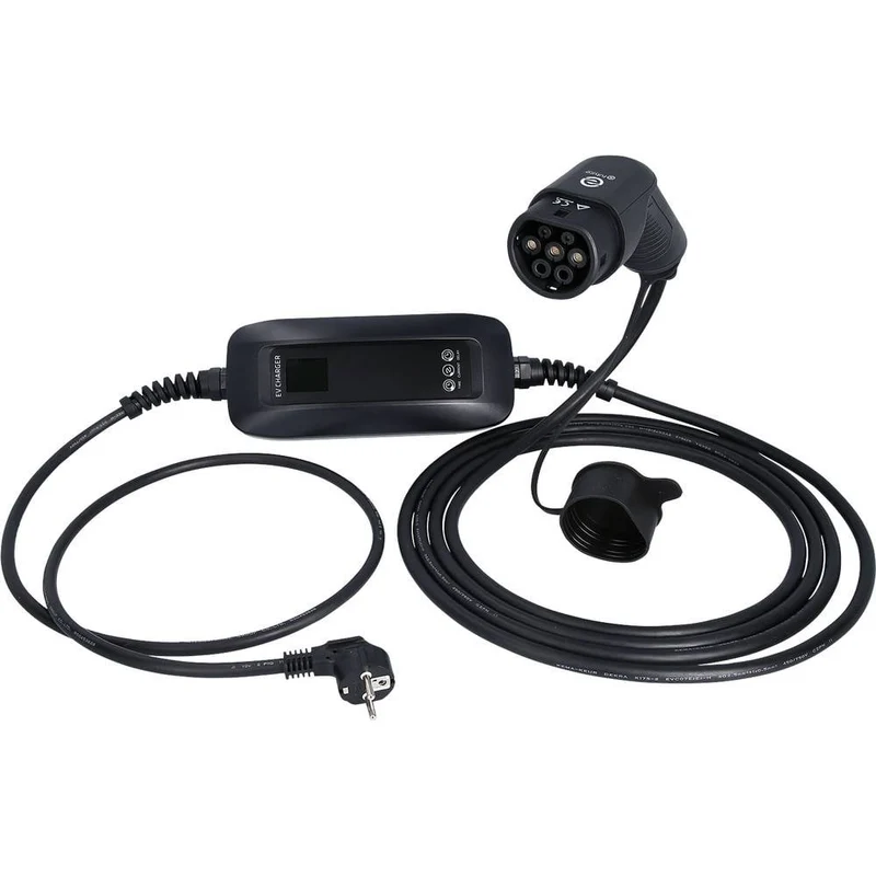 B-Ware KS Tools Ladestation Ladegerät mobile Ladestation Typ 2 Mode 2 schwarz 5.3 Meter