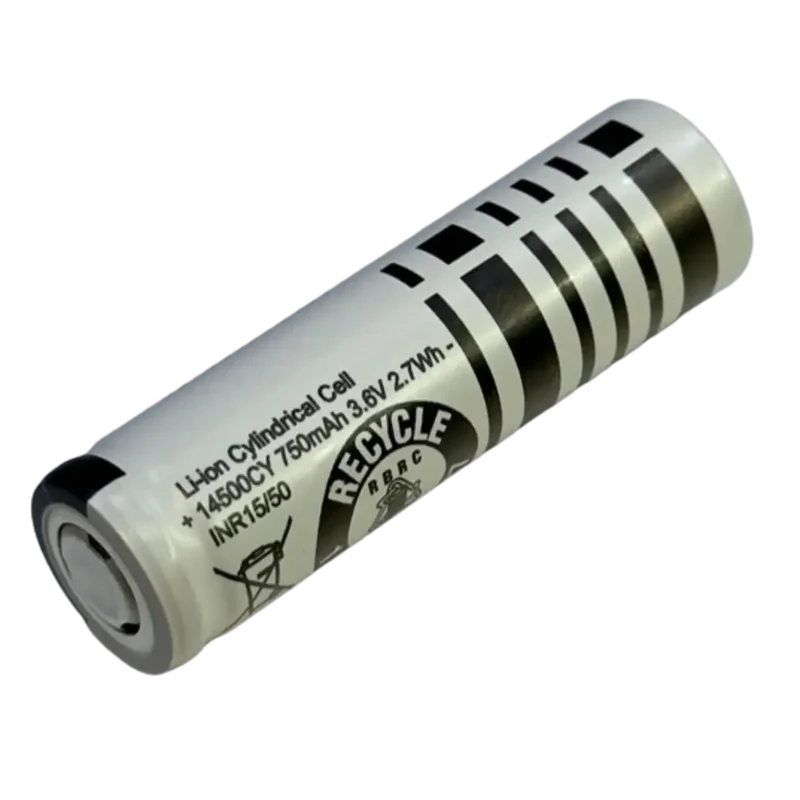 Batterie 14500 3.7V 750mAh sans BMS format AA Li-ion