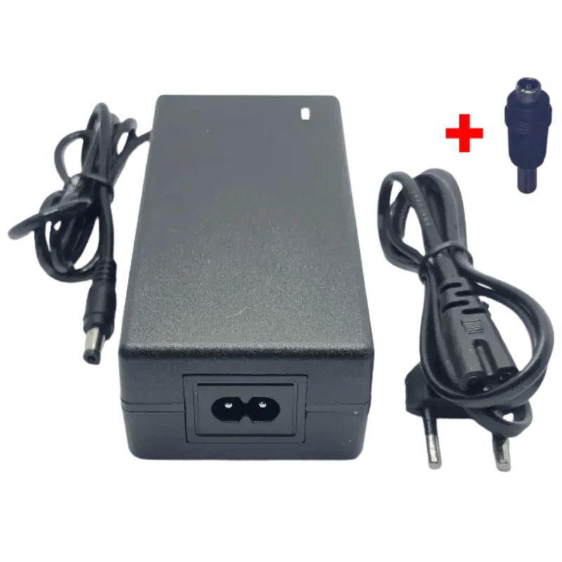 Chargeur 54.6V 2A fiche D 6.3×3mm pour batterie 48V