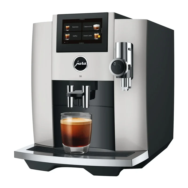 JURA S8 (EB) Kaffeevollautomat – One-Touch, 15 Spezialitäten, TFT-Display
