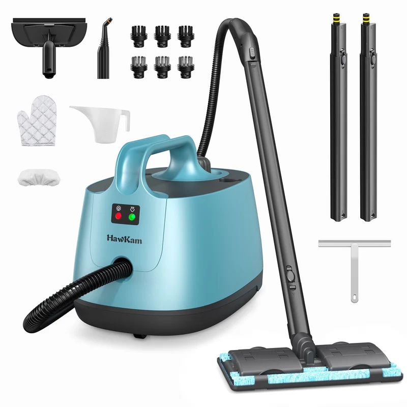 TaoTronics Steam Cleaner, Aspiron Steamer with 21 Accessories, Portable Multipurpose Steam Cleaner for Car, 5 Mins Heating with 1.5L Tank, Heavy Duty Steam Cleaner Carpet and Upholstery, Floors, Tiles, Car