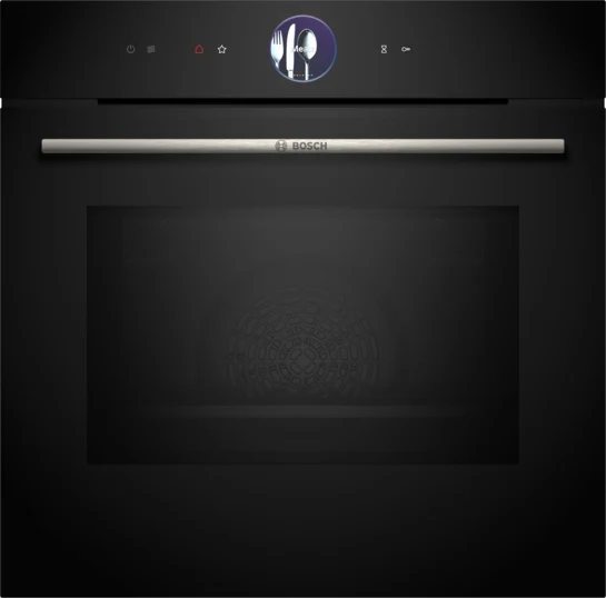 Serie 8 Einbau-Backofen mit Mikrowellenfunktion 60 x 60 cm Schwarz HMG776NB1