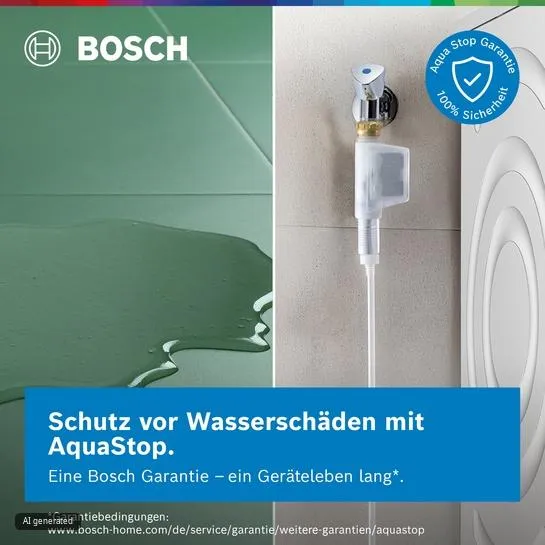 Serie 8 Waschmaschine, Frontlader 10 kg max. 1600 U/min., Silber-inox WGB2560X1