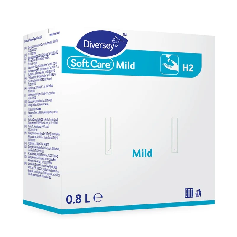 Handwaschlotion Flüssig Seife Soft Care Mild H2 6x0,8L cremige Seifenlotion