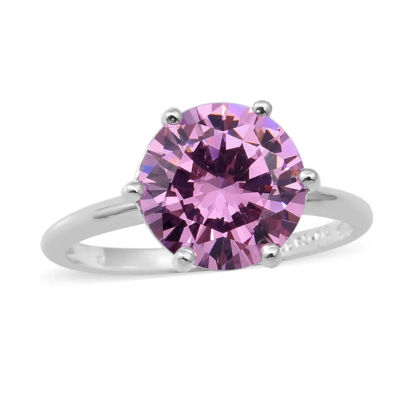 Rosa Zirkonia Ring 925 Silber ca. 6,25 ct