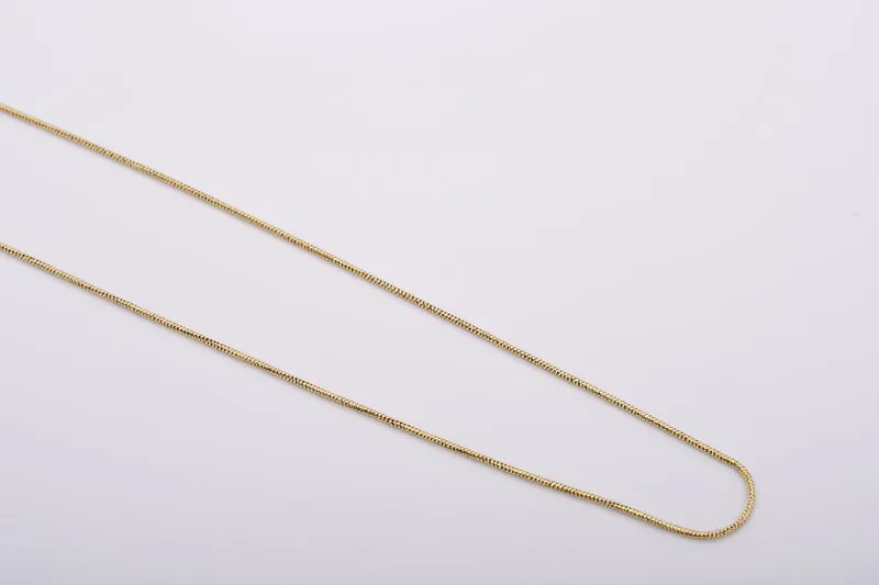Italienische Schlangen-Kette, ca. 50 cm, 925 Silber vergoldet