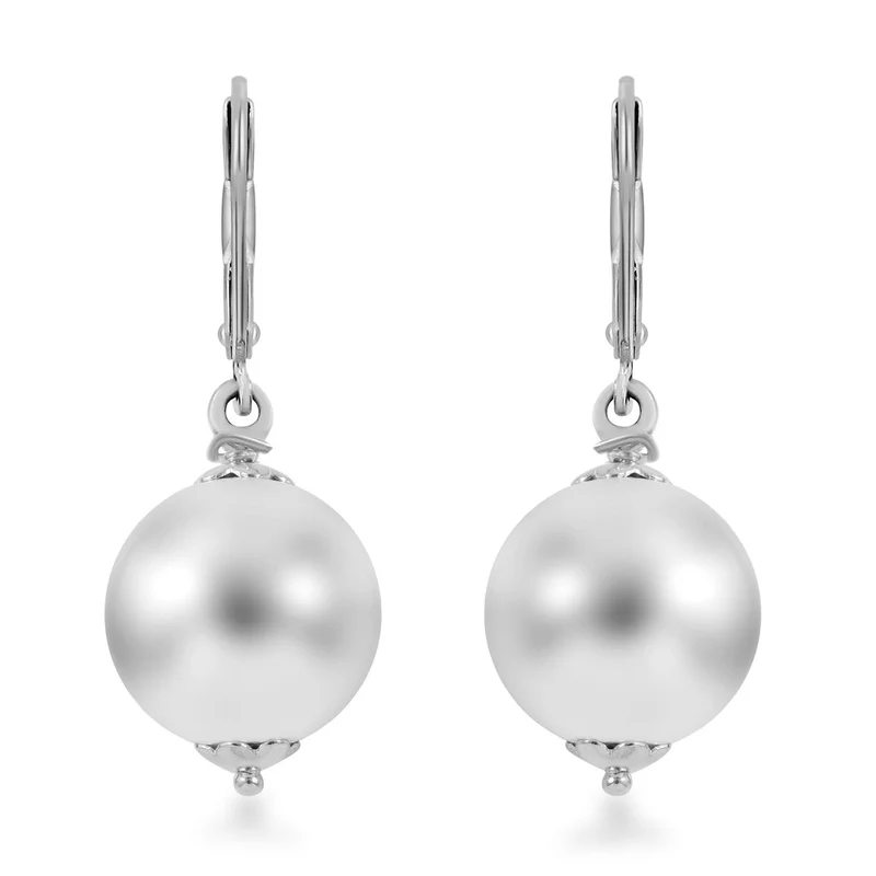 Hochglanz Design Ohrringe, 925 Silber