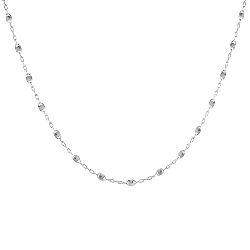 Pyramide Konfetti Kette, ca. 50 cm, 925 Silber ca. 2,90g