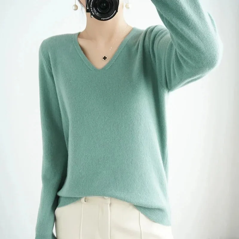Simone | Pullover mit V-Ausschnitt