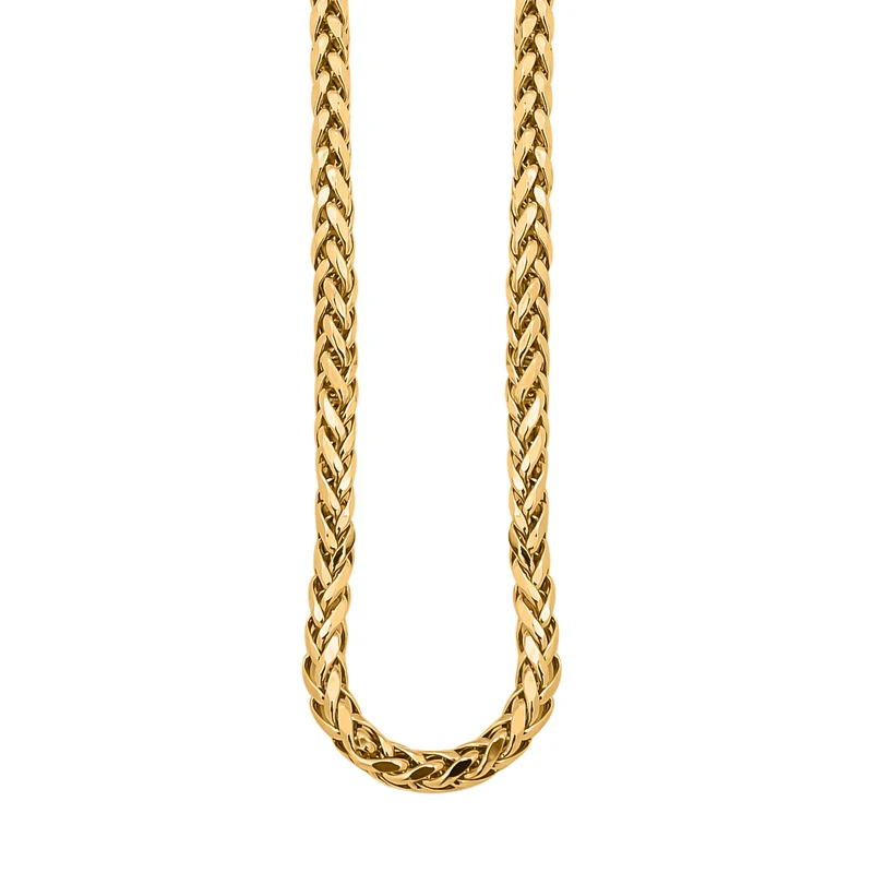 Italienische Spiga Halskette, ca. 90 cm, 375 Gelbgold ca. 9,78g