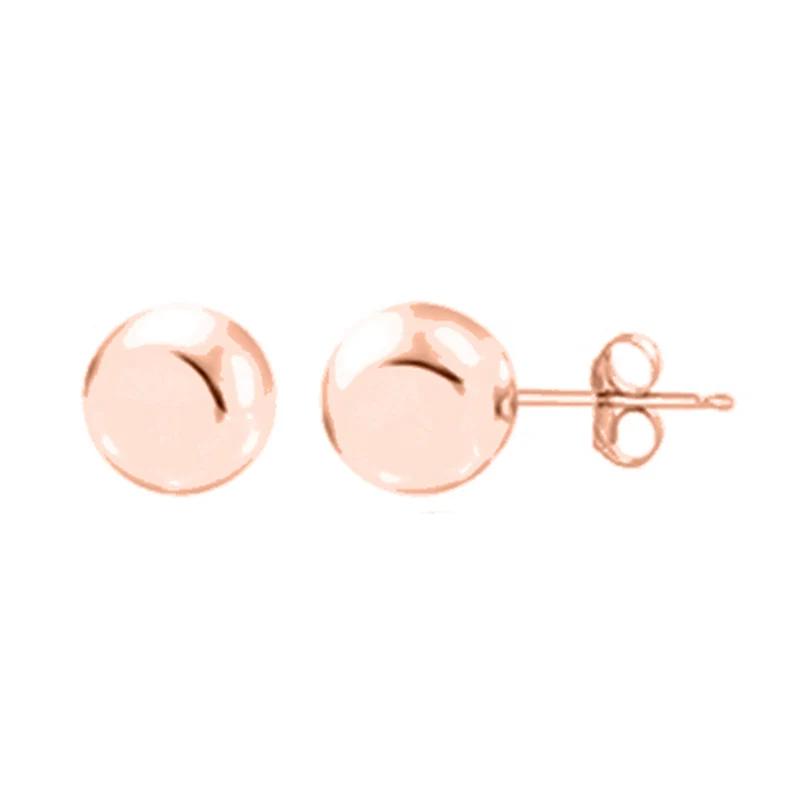 Kugel-Ohrstecker, 585 Roségold