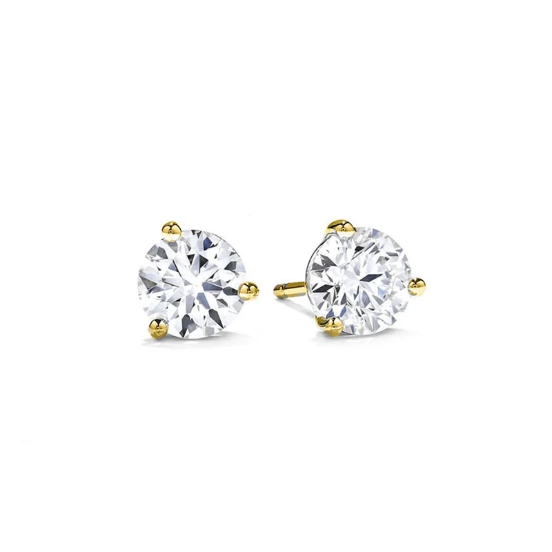Premium Zirkonia Ohrstecker, 585 Roségold ca. 2.00 ct