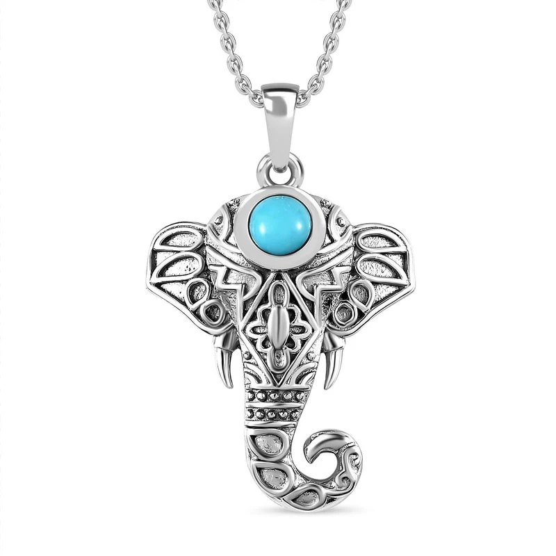 AA Sleeping Beauty Türkis Schmuckset 925 Silber platiniert ca. 0.52 ct