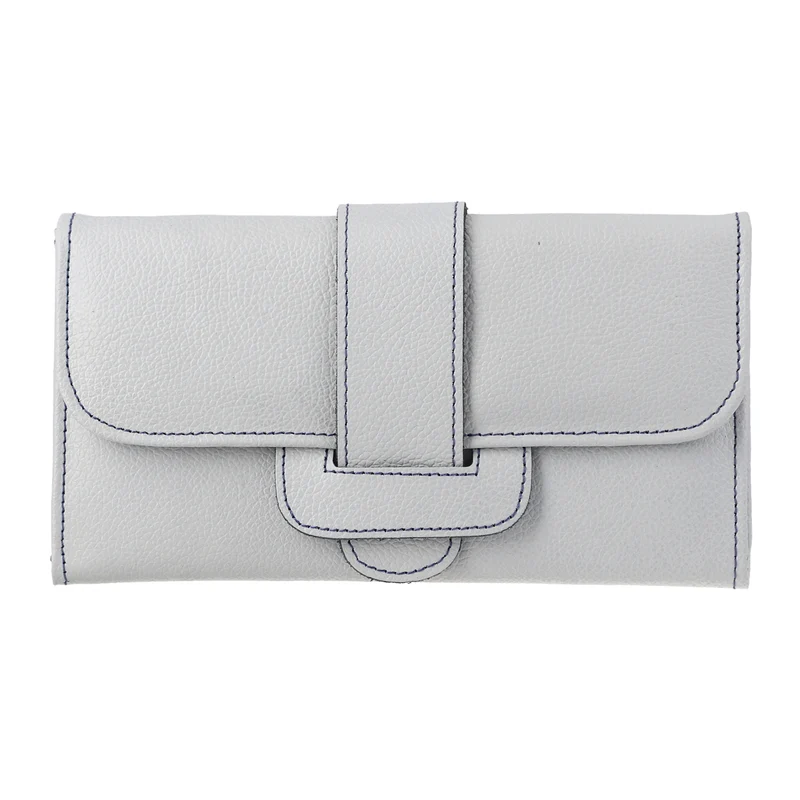 100% echte Leder Geldbörse mit RFID Schutz, 18.50x10.50 cm, Grün