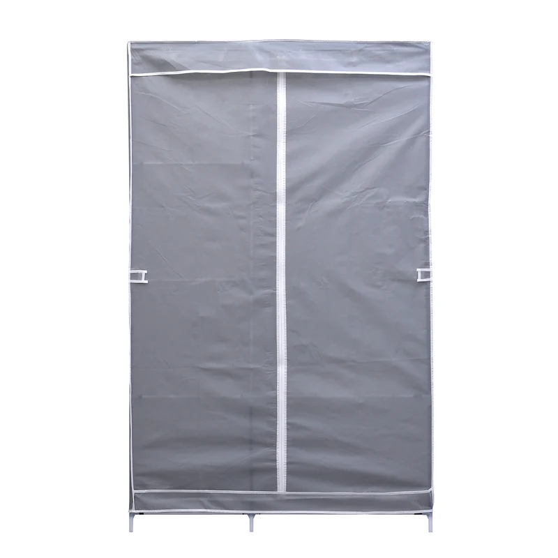 Klappbarer Kleiderschrank, Größe 105x45x175 cm, Silber