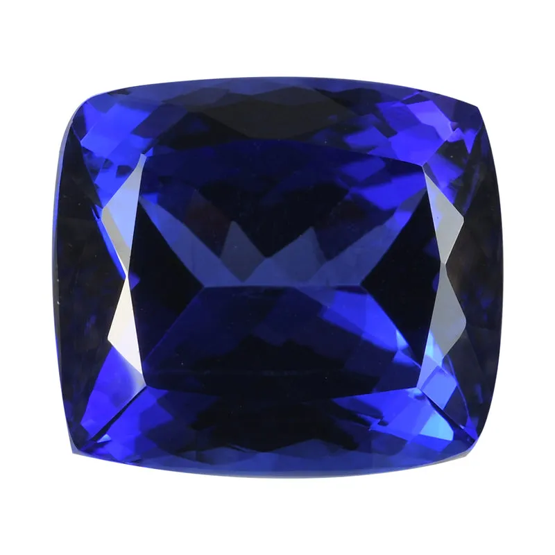 AAAA Tansanit Edelstein, Kissen, Facettierter Schliff, zertifiziert und geprüft ca. 3.24 ct