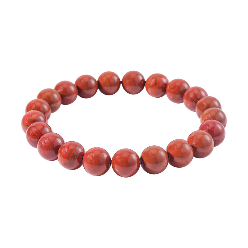Roter Jaspis Armband, (9-11mm), 18 cm, ca. 170.00 ct