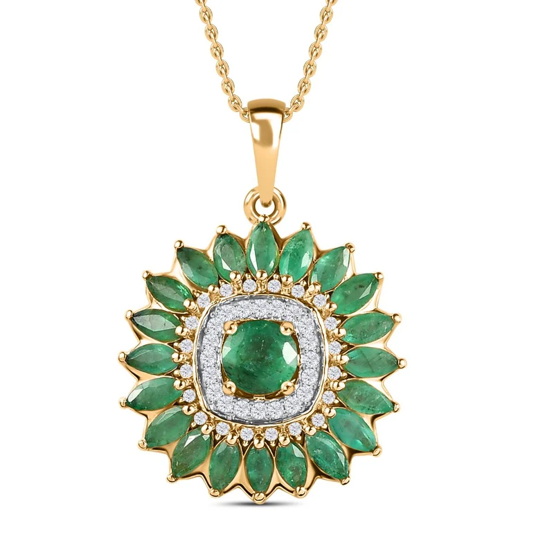 Afrikanischer Rubin (Fissure gefüllt) Anhänger mit Kette, 925 Silber Gelbgold Vermeil ca. 2.93 ct