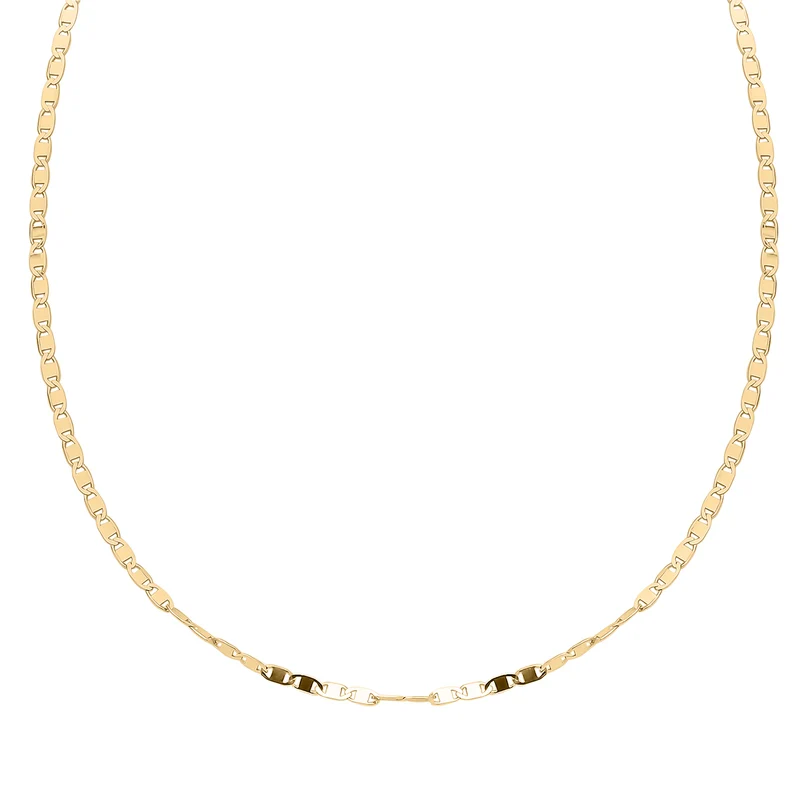 Italienische Valentino-Kette, 925 Silber vergoldet, ca. 50 cm