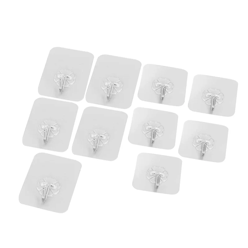 10 Stück selbstklebend magischen Haken, 8x6 cm und 6x6 cm