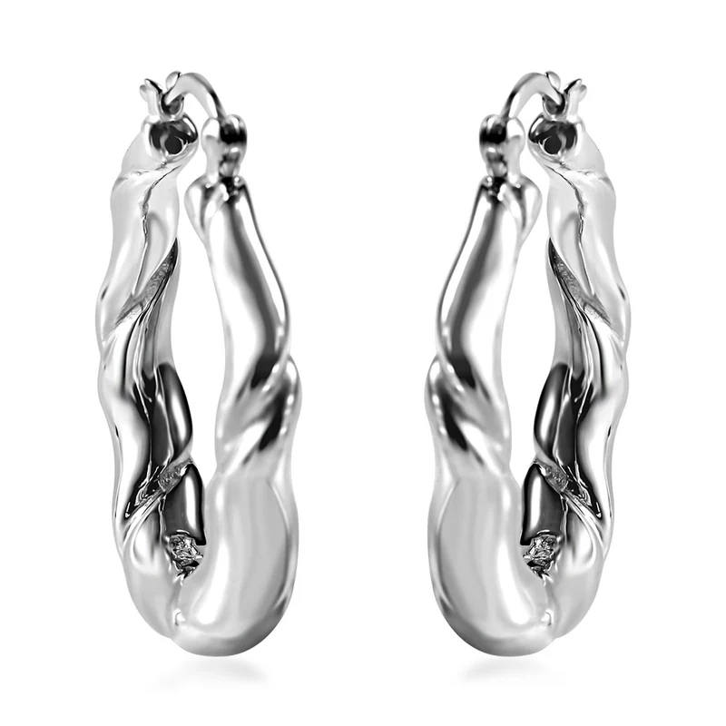 Silberhauch Kollektion - Elektroform Ohrringe, 925 Silber ca. 7,12g