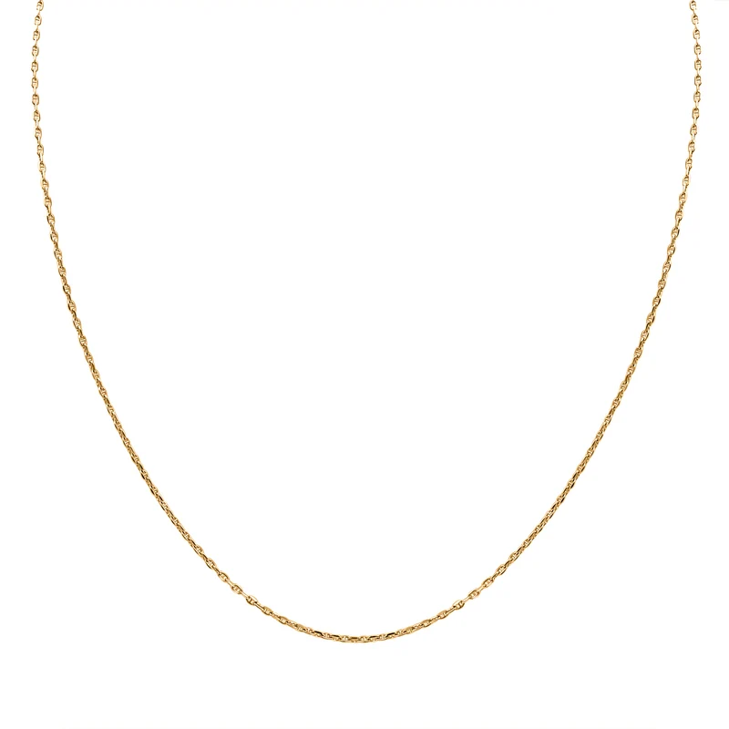 Mariner Kette, 925 Silber vergoldet, ca. 50 cm ca. 2,19g