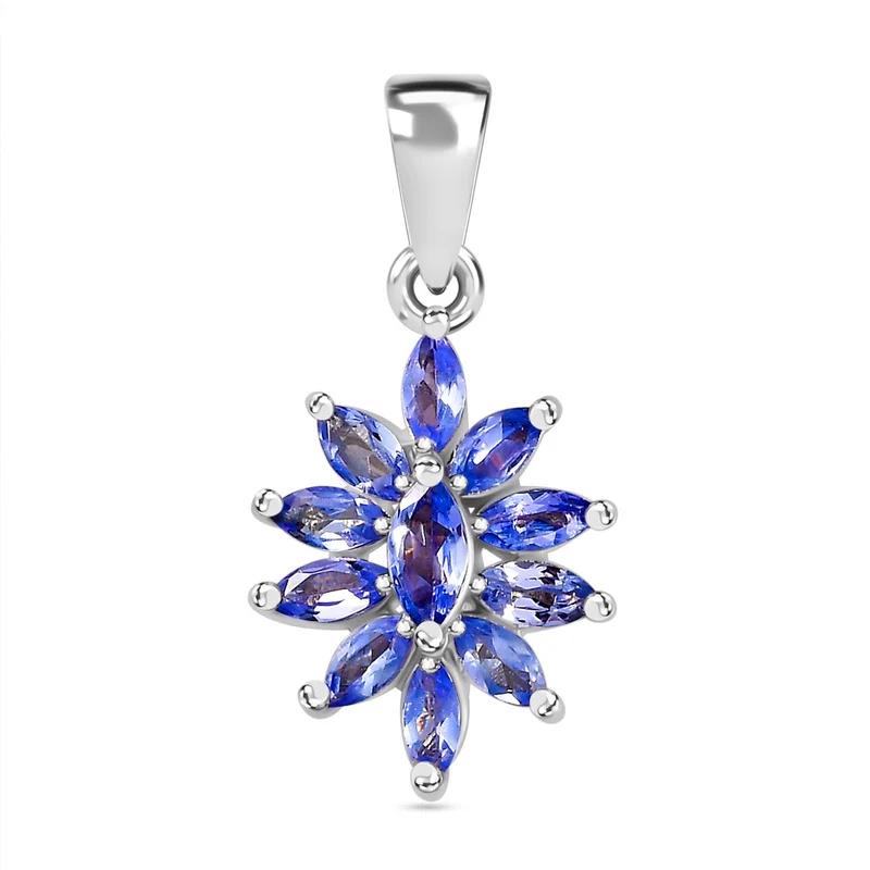 Feueropal Anhänger 925 Silber rhodiniert ca. 0.63 ct