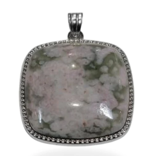 Fancy Grüner Jaspis Anhänger ca. 85.00 ct