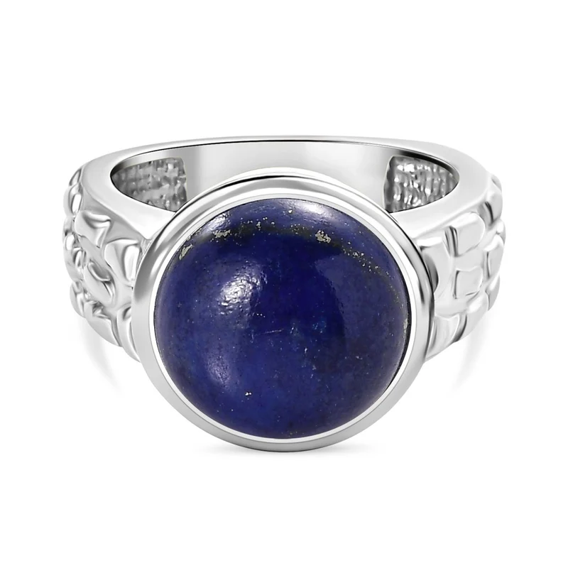 Lapislazuli Ring 316L Edelstahl ca. 8.14 ct