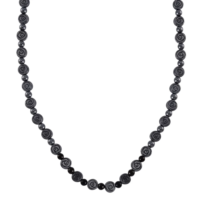 Hämatit Halskette ca. 50 cm ca. 270,00 ct.