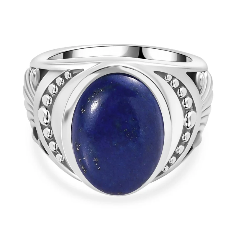 Lapislazuli Ring Edelstahl ca. 7,29 ct