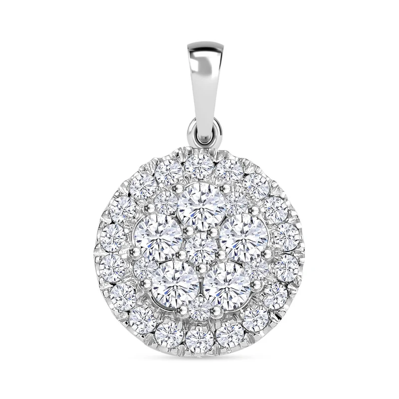 J Francis gefertigt mit SWAROVSKI Zirkonia Anhänger 925 Silber rhodiniert