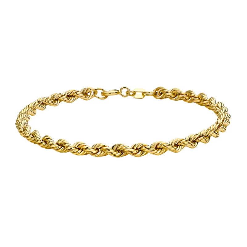 Kordel Armband ca. 19 cm, 375 Gelbgold ca. 2,20g