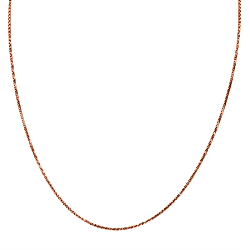 Italienische Spigakette, 925 Silber rosévergoldet, ca. 75 cm, ca. 6,20g