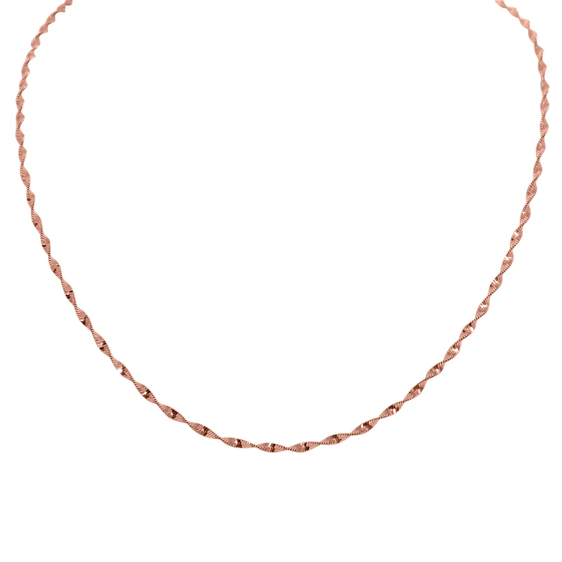 925 Silber rosévergoldet Kette ca. 45 cm ca. 3,74g