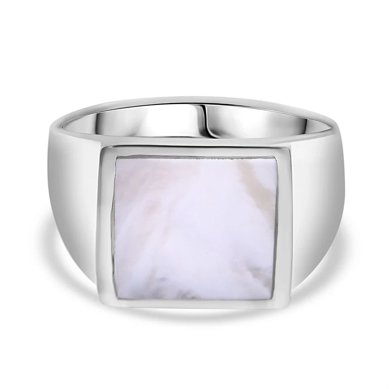 Perlmutt Ring 925 Silber, 2.50 ct