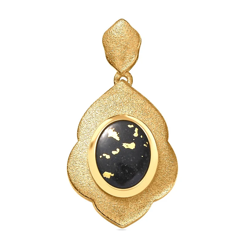 Goldenite Anhänger 925 Silber 750 Gelbgold Vermeil ca. 1,75 ct.