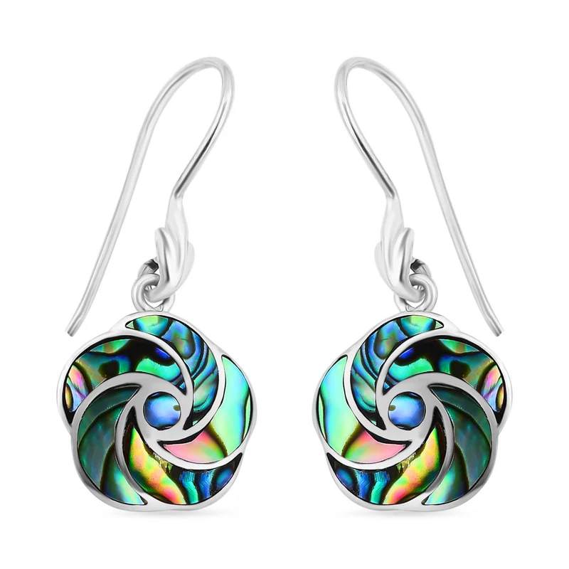 Abalone Muschel Ohrringe 925 Silber