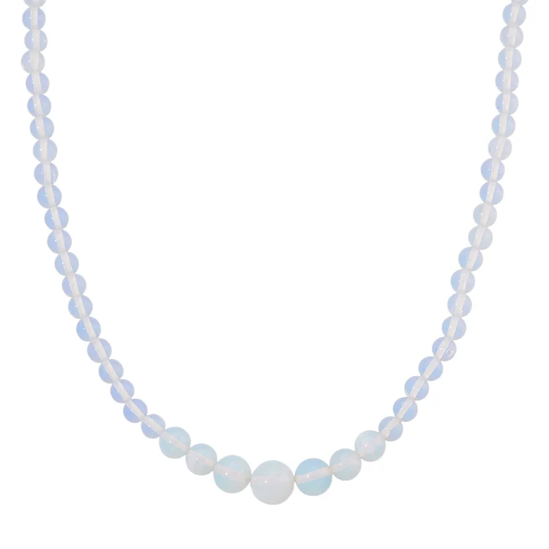 Opalite Halskette Flexibles 316L Edelstahl gelb vergoldet (7-8 Werktage Lieferzeit) ca. 200.00 ct
