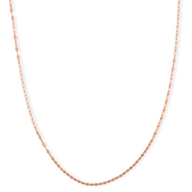 925 Silber rosévergoldet Kette ca. 45 cm