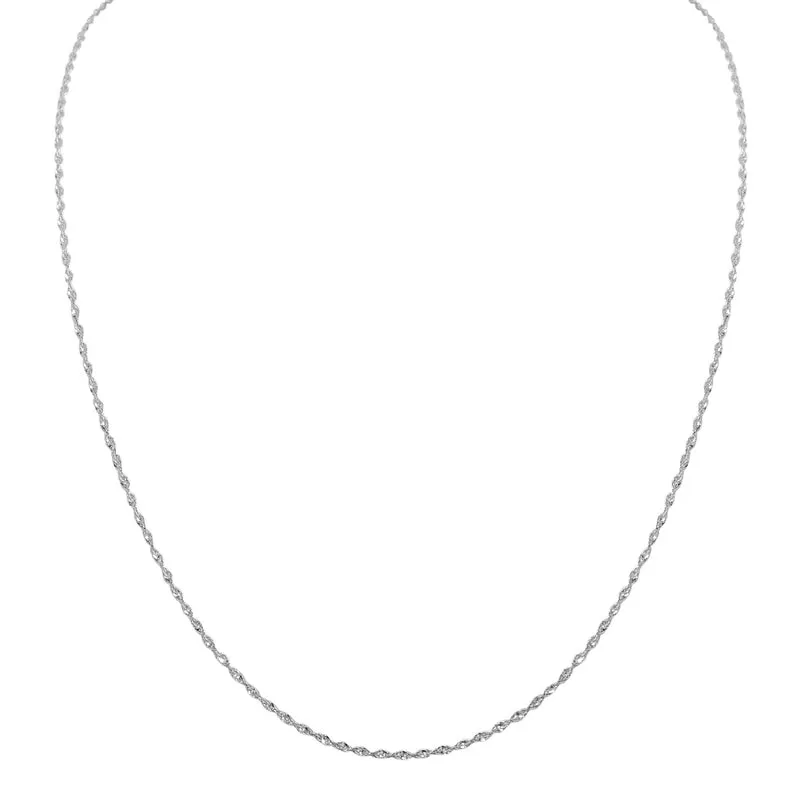 Italienische Singapur-Kette, 925 Silber rhodiniert, ca. 60 cm, ca. 2,98g