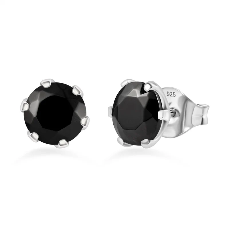 Elite Shungit Ohrringe 925 Silber rhodiniert ca. 1,83 ct.