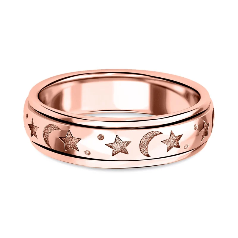 925 Silber Roségold VermeilRing (Größe 21.25) ca. 5,16g
