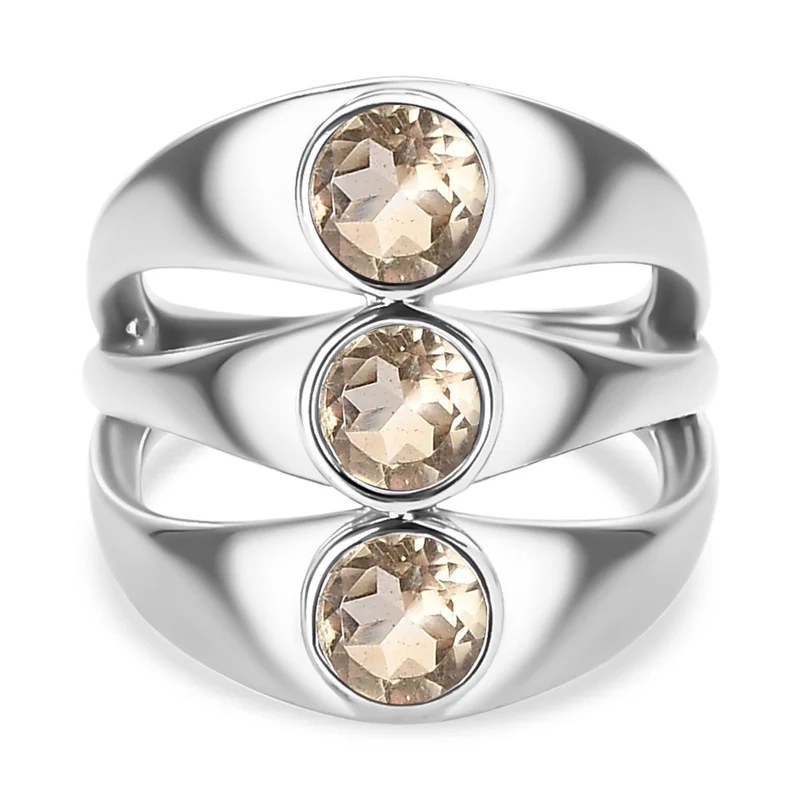 Citrin Ring Edelstahl ca. 1,40 ct