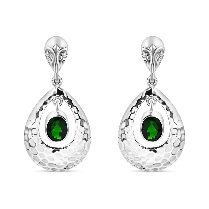 Royal Bali - Afrikanischer Rubin (Fissure gefüllt) Ohrringe, 925 Silber ca. 3.83 ct