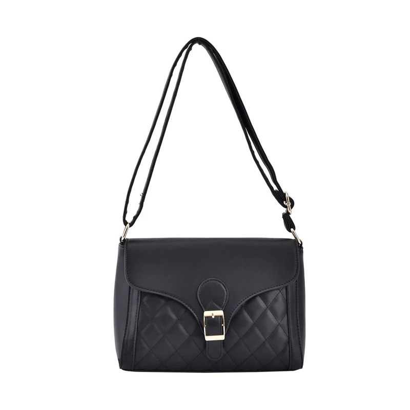 Schultertasche mit Schnalle, 27x9.3x18CM, rosa
