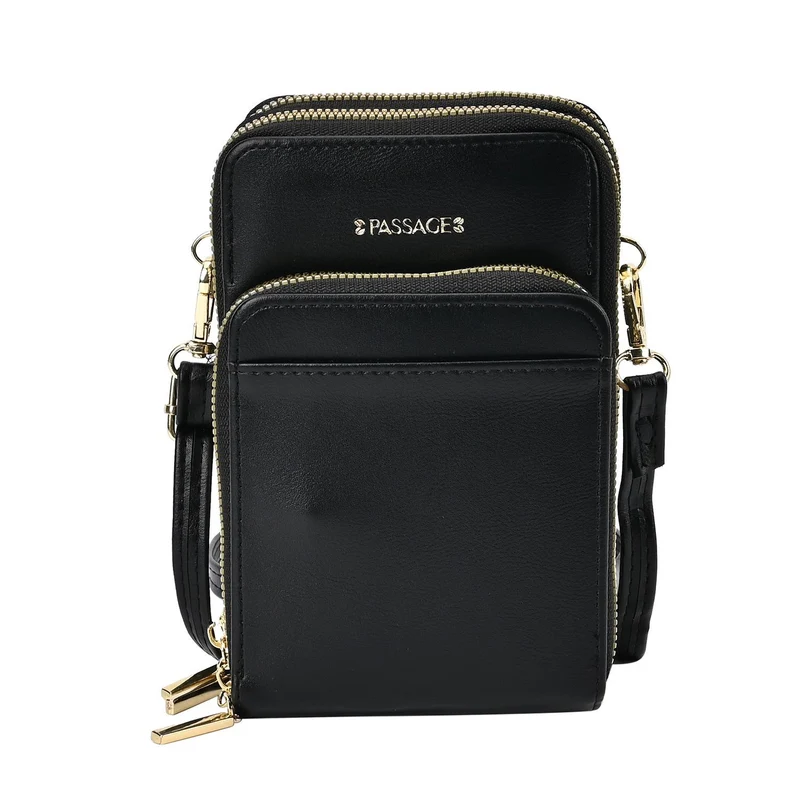 Passage Life-Style - Crossbody-Tasche mit RFID und Kartenhalter, 19x5x11 cm, braun
