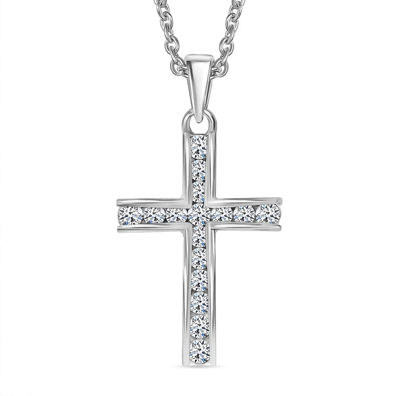 LUXURIANT DIAMOND - Lab Grown Diamant SI-GH Anhänger mit Kette ca. 45 cm, 925 Silber 750 Gelbgold Vermeil ca. 0.50 ct