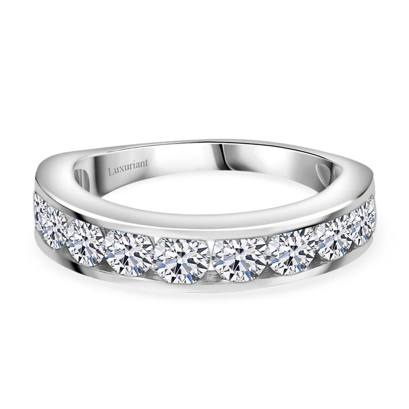 LUXURIANT DIAMOND - Lab Grown Diamant VS-EF SGL zertifiziert Ring 925 Silber rhodiniert ca. 1.50 ct